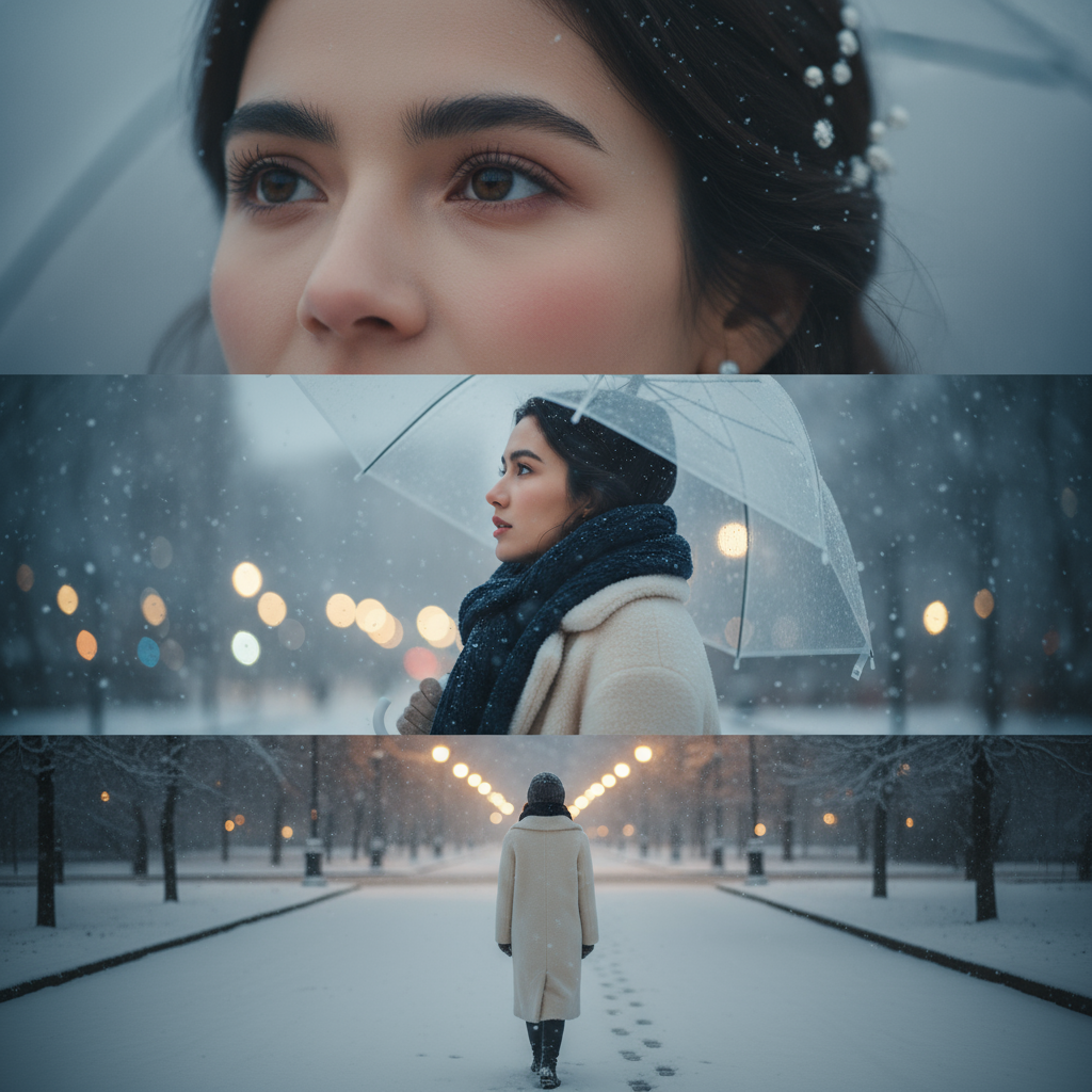 AI result: Winter Cinematic Portrait Series